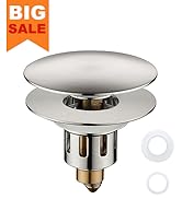 TIORIY Universal Bathroom Sink Stopper - Upgraded Wash Basin Bounce Core Push Type Drain Filter, ...