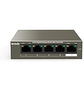 Tenda TEG1105P, 5 Port Gigabit PoE Switch Compatible with IEEE 802.3af/at Devices, Unmanaged PoE ...