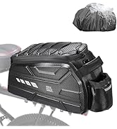 KEMIMOTO Bike Bag 15L EVA Hard Shell, Upgraded Ebike Rear Rack Bag with Waterproof Cover, Bicycle...