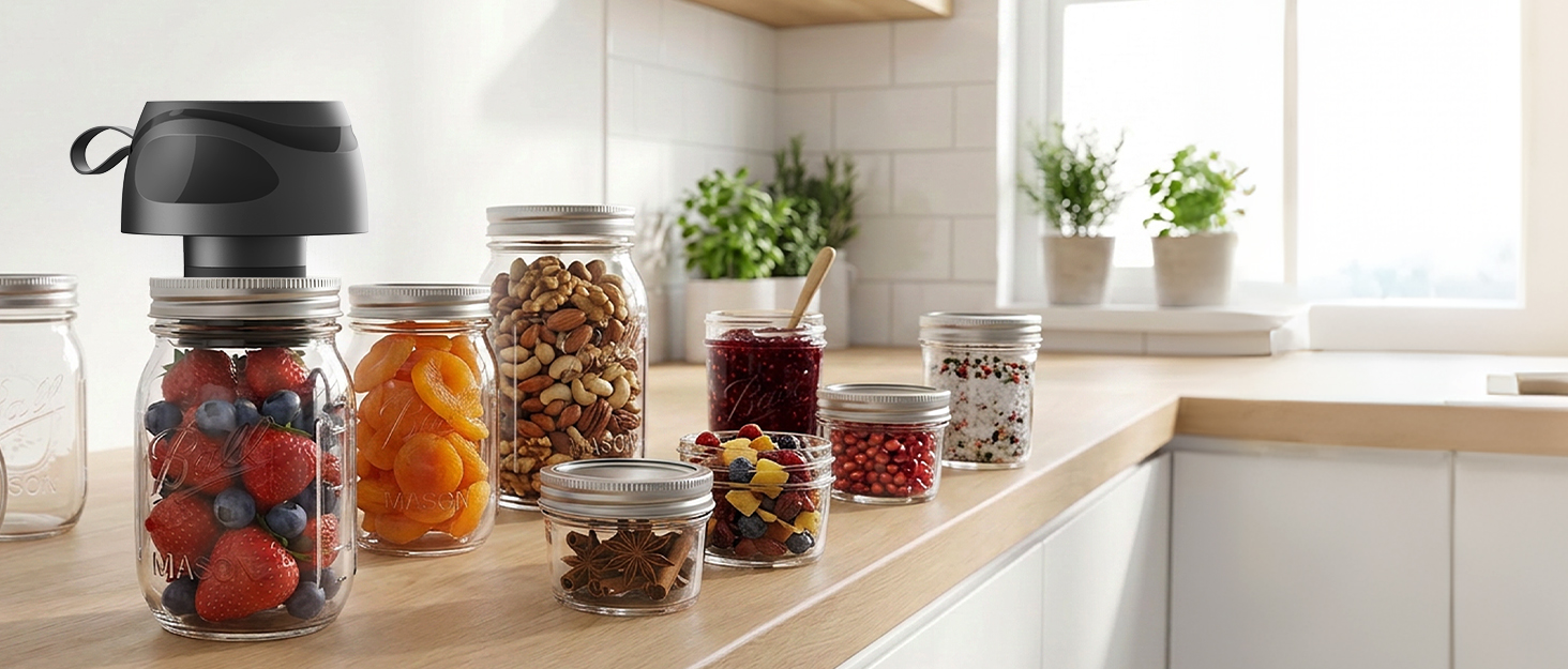 Electric Mason Jar Vacuum Sealer Kit