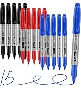 craftinova Fine Point Assorted Colors Permanent Markers Set, Works on Paper, Plastic, Metal, etc....