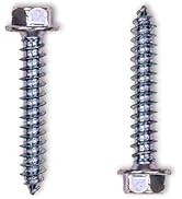 SatelliteSale General Purpose 5/16" Outer Diameter X 2" Long, 7/16" Hex Head Lag Bolt Zinc Plated...
