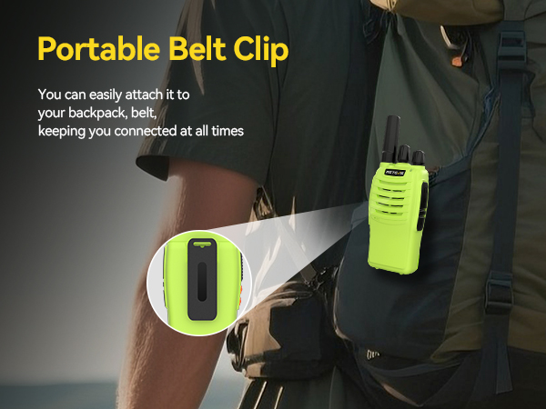 back clip portable walkie talkie hiking and camping