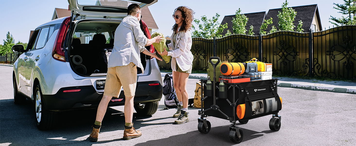 Hikemoon utility transport collapsible wagon cart