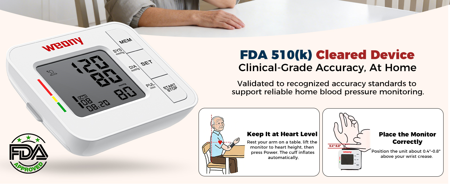 WEONY wrist blood pressure monitor,blood pressure machine