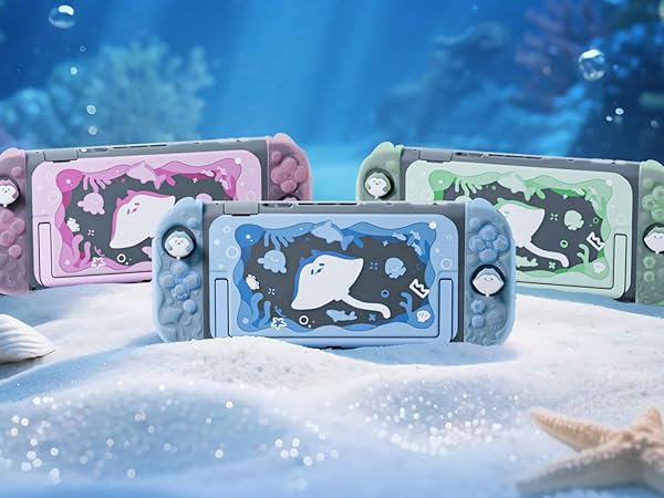 playvital Protective Case for Nintendo Switch 2, Kawaii Ocean Whisper Series