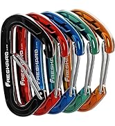 FresKaro 5pcs Nano Carabiner Clips, 8kN 1798lbs, Small Sturdy, Reliable Time-Tested Strong Spring...