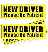 Smeyta Sticker for Car Window 3PC,No Magnetic Car Sticker and Decal,Removable New Driver Safety S...