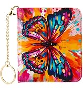 AIRMORS Cute Small Wallet for Women, Digital Print Slim Bifold Card Holder, Mini Pocket Purse wit...