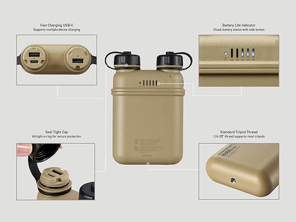 nestout 15000mah beige battery