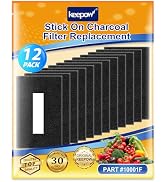 KEEPOW Universal Stick-on Trash Can Odor Absorbing Filters, Activated Charcoal Purifying Deodoriz...