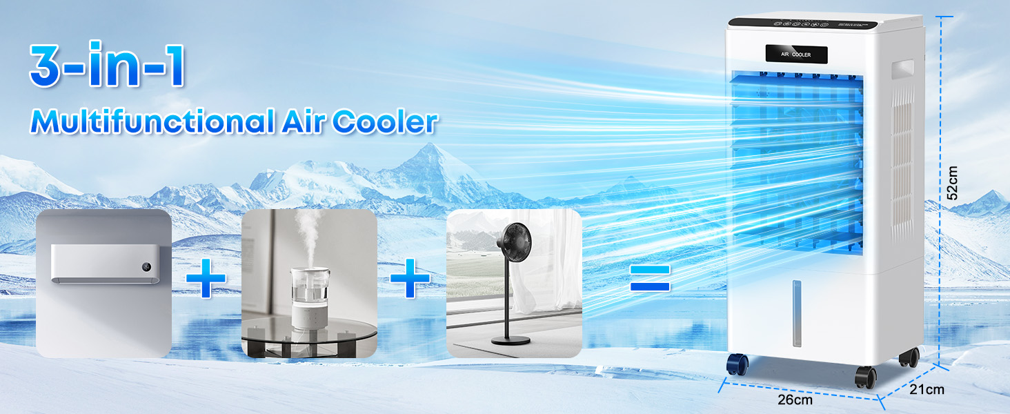 3-in-1 Multifunctional Air Cooler