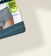 Mens Protective Briefs with Maximum Absorbency, Medium, Grey