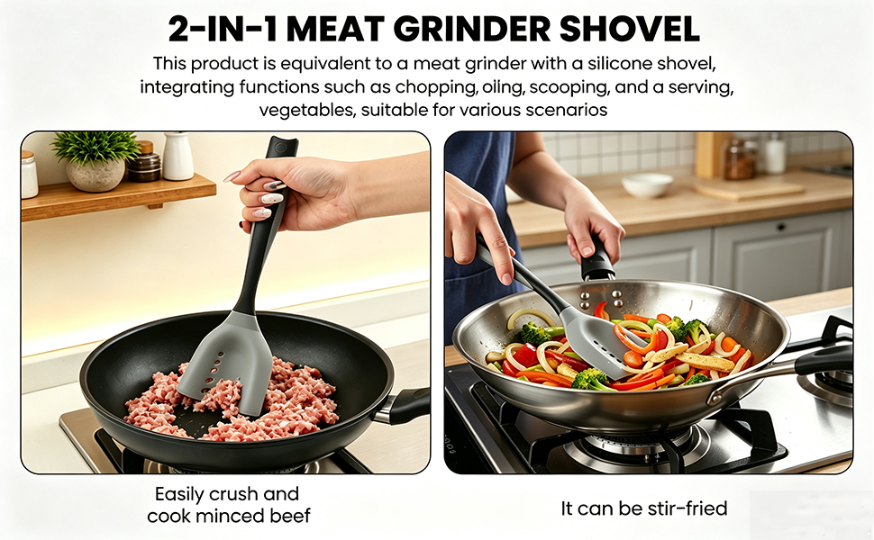 Meat Chopper Spatula Ground Beef Masher
