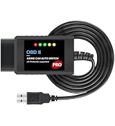 ELM327 OBD2 Adapter USB Scanner Compatible with Ford F150 F250, Automatic (MS/HS) CAN Switching O...