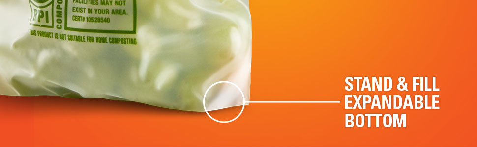 Stand and fill expandable bottom