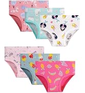 Tphon Little Girls Underwear Toddler Underwear Girls Panties Big Kids Undies Soft 100% Cotton