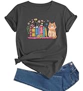 J&DHUASHA Women's Shirt Funny Graphic Tshirt Casual Short Sleeve Tee Tops