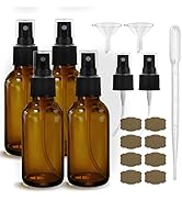 GIVAMEIHF Amber Spray Bottles about 4oz Amber Small Empty Spray Bottle Fine Mist Spray Refillable...