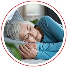 woman sleeping peacefully on pillow