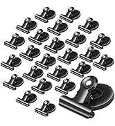 FINDMAG 20 Pack Magnetic Clips Heavy Duty Refrigerator Magnet Clips, Fridge Magnets Whiteboard Ma...