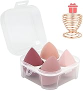 5 Pcs Makeup Sponges Blender Set - 4 Pcs Professional Beauty Sponge Foundation Blending Blender w...