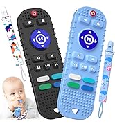 Kaodezhu Silicone Baby Teething Toys, Remote Control Shape Teething Toys for Babies 6-12 Months B...
