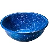 6 Inch Enamelware Bowl for Camping and Backpacking - Camping Cookware Gear Essentials for Camping...