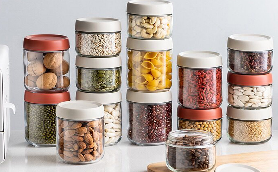10oz glass jar for overnight oats condiment salad dressing sauce baby food kids snacks