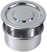 304 Stainless Steel Lab Sieves Pan with Lid, LVDALAB 2.4inch(6CM) Economy Standard Analysis Sampl...