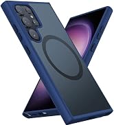Rayorcon Magnetic Case for Samsung Galaxy S24 Ultra, Matte Translucent Case Compatible with MagSa...