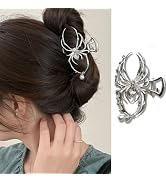 Halloween Spider Hair Claw Clips - Metal Sliver Hair Clips Non-Slip Strong Hold Claw Clips Gothic...