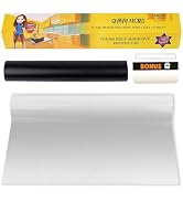 Clear Contact Paper Wall Protector - Self Adhesive Removable Vinyl Film Transparent Plastic Backs...