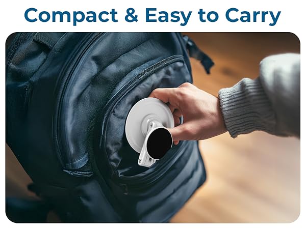 Compact yet powerful, this magnetic phone stand for desk tops all iPhone stands for travel ease.