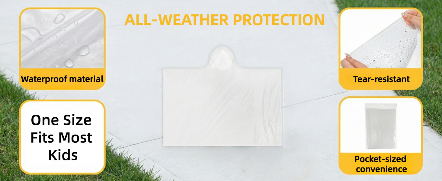 Kids Rain Poncho