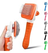 PWOD Dog & Cat Brush, Self Cleaning Slicker Brush for Pets, Upgraded Dog Brush for Shedding Massa...