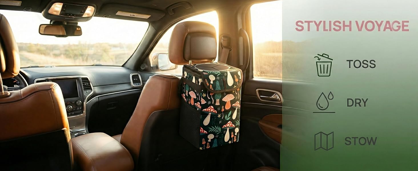 car trash can