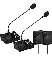 Retekess Case of 2 TW106 Window Speaker with Loud Speaker, Easy to Install, Intercom System for B...