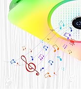 Orsong Bathroom Exhaust Fan with Bluetooth Speaker, 7 Dynamic RGB Lighting, 3000K-6000K Adjustabl...