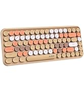 FELICON Wireless Bluetooth Keyboard Mini Portable 84-Key Keyboard Compatible with Android, Window...