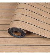 CRE8TIVE Light Brown Wood Slat Peel and Stick Wood Panels for Wall 12"x118" | 3D Soundproof Wall ...