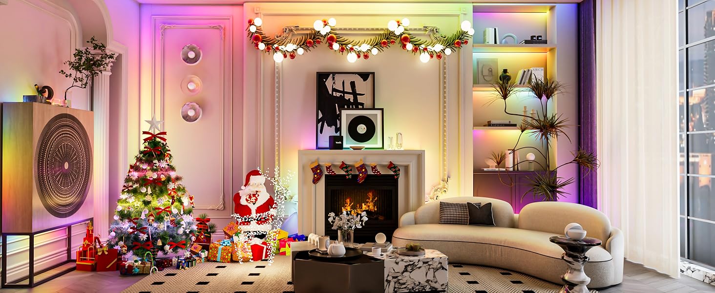 RGBIC COB LED Strip 12v 18ft