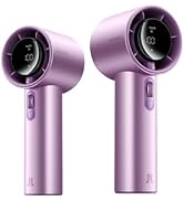 JISULIFE Handheld Fan-40H Endurance, Iridescent Purple Portable Fan with LED Display, 100-Level S...