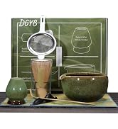 DGYB 7 Pcs Matcha Whisk Set, 15 OZ Cute Matcha Bowl with Spout, Matcha Set Whisk and Bowl, Matcha...
