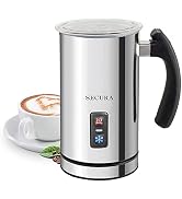 Secura Electric Milk Frother, Automatic Milk Steamer Warm or Cold Foam Maker for Coffee, Cappucci...