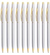 Cambond Black Pens Ballpoint Pens - Fancy Pens Comfortable Writing Gift Mini Conical Sliver Pen S...