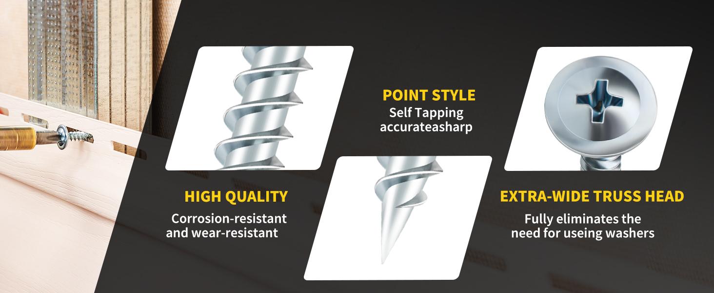 modified fast truss head wood screws phillips drive self tapping screws indoor furniture woodworking