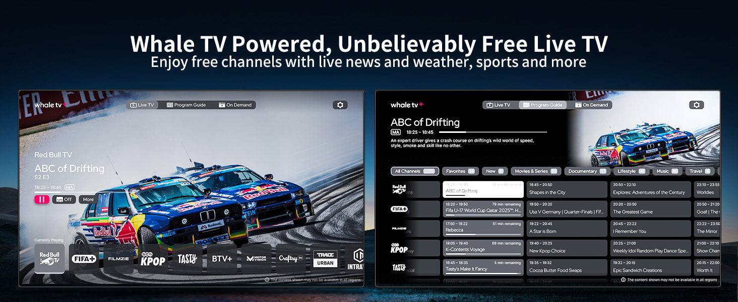 projecor with live TV
