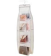 AARAINBOW 1 Pack Hanging Handbag Purse Organizer for Closet, Hand Bag Organizer Holder 8 Pockets,...