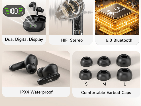 AOC ACT2525 Wireless Earbuds